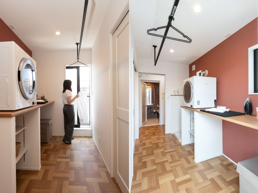 充実したランドリールーム