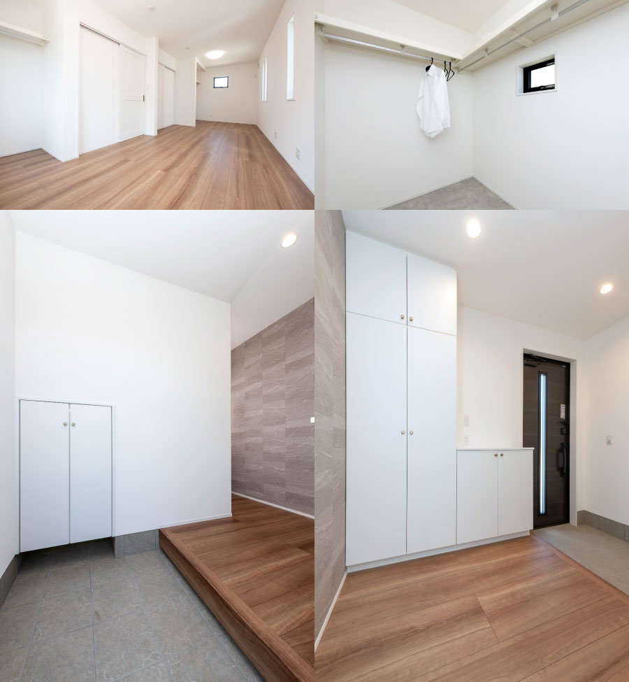 豊富な収納スペース