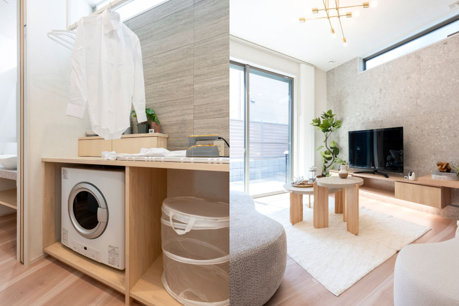 ゆったりくつろげる甘すぎない北欧系デザイン